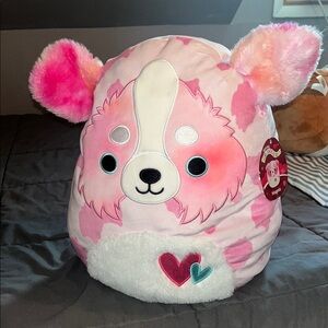 Squishmallows Pink and White Plush